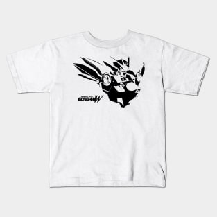 Wing Zero Custom Silhouette Black Kids T-Shirt